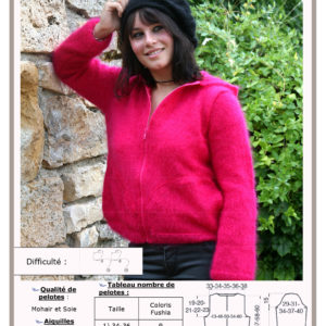 Fiche Kit Tricot Gilet Capuche Catalpa