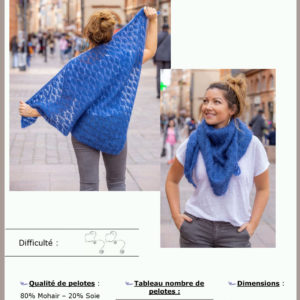 Fiche Kit Tricot Châle Ajouré