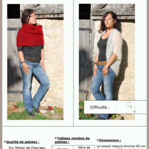 Fiche Kit Tricot Snood et Gilet